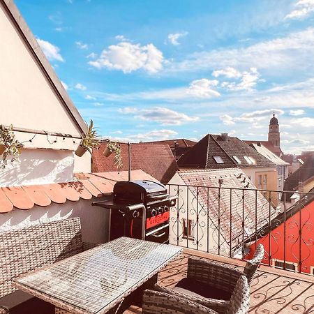 Zentrales Turm-Apt Mit Terrasse Amberg Luaran gambar
