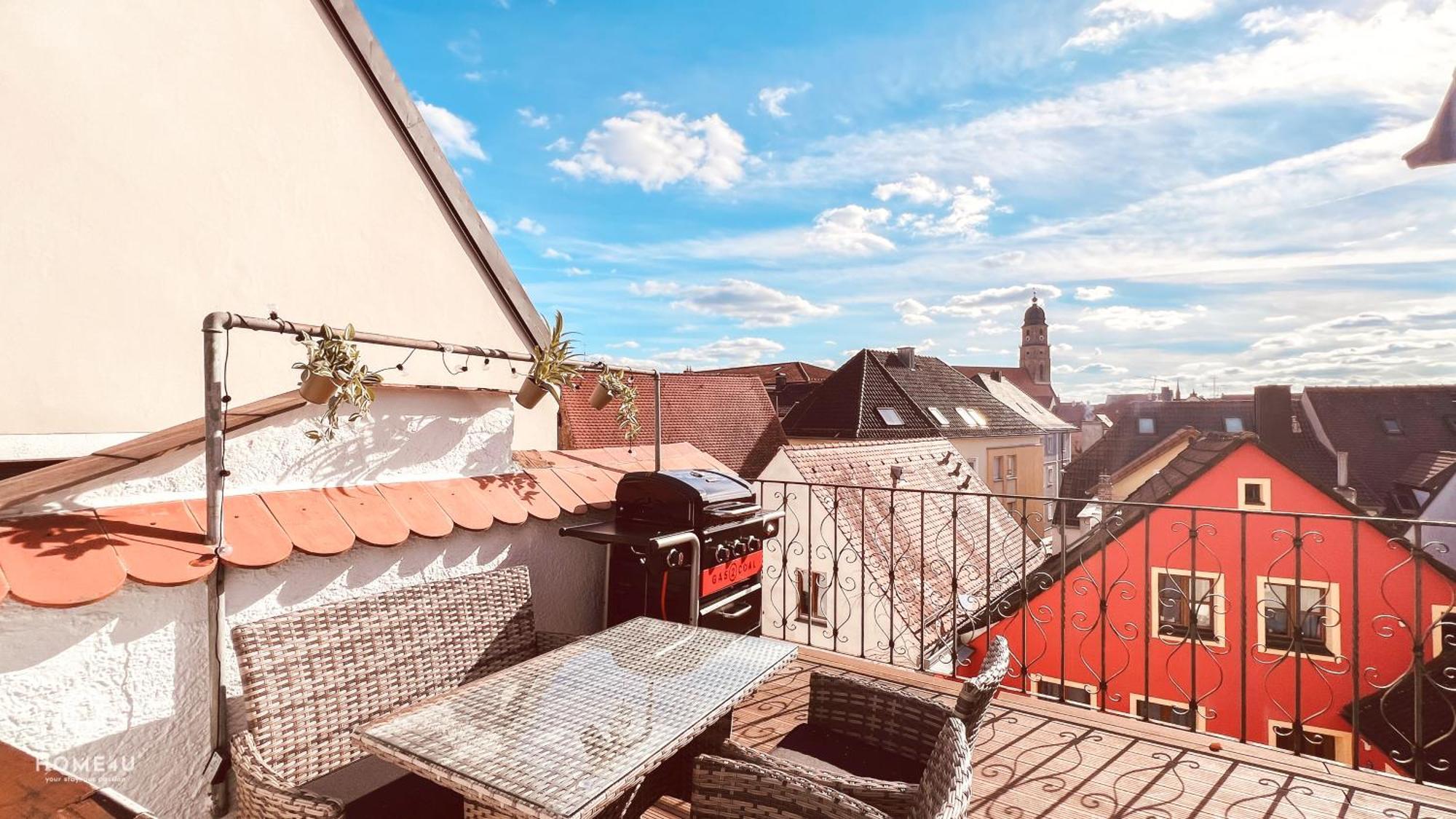 Zentrales Turm-Apt Mit Terrasse Amberg Luaran gambar